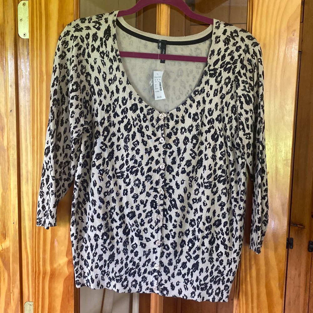Leopard print sweater